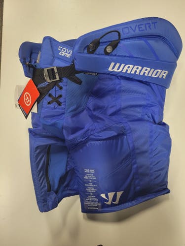 New Junior Large Warrior Covert QRE20 Pro Royal Blue Hockey Pants