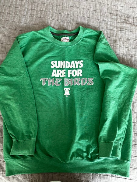 Philadelphia Eagles Crew Sweatshirt And Philadelphia Eagles Used Men's Nike Dri-Fit Tee