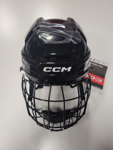 New Black Senior Large CCM Tacks 720 Helmet Combo