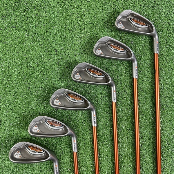 Ping G10 Iron Set 6-PW SW Orange Dot TFC 129 Soft Regular Senior Flex RH -3/4”