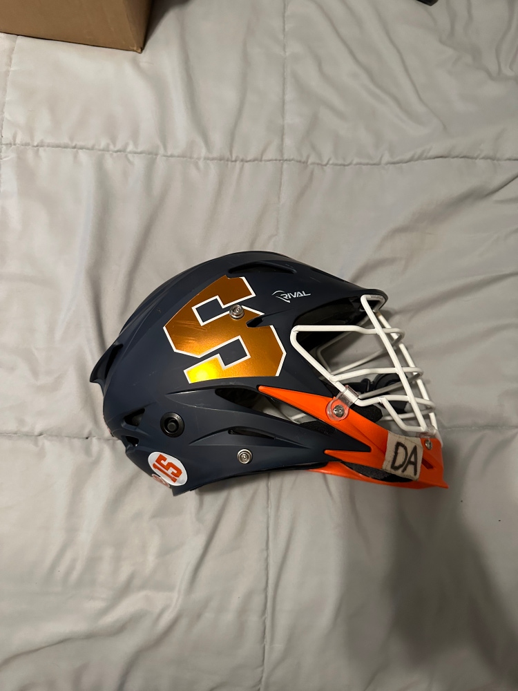 Team Issues Syracuse Ladrosse STX Rival Helmet