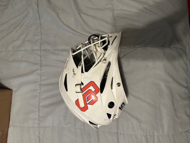 Team Issued Syracuse Lacrosse Throwback STX Rival Helmet
