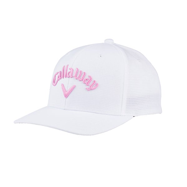 NEW 2023 Callaway Performance Pro White/Pink Adjustable Golf Hat/Cap
