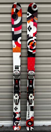 Used Black Diamond 168 cm Alpine Touring Ember Skis With Bindings and Skins