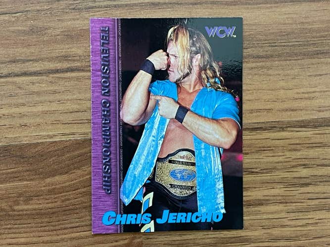 1998 Topps Chris Jericho #69 WCW Wrestling Television Championship Trading Card!