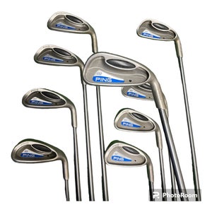 Ping G2 Black Dot Iron Set 3-9 Irons + SW + LW TFC 100 R Flex Graphite Shafts RH