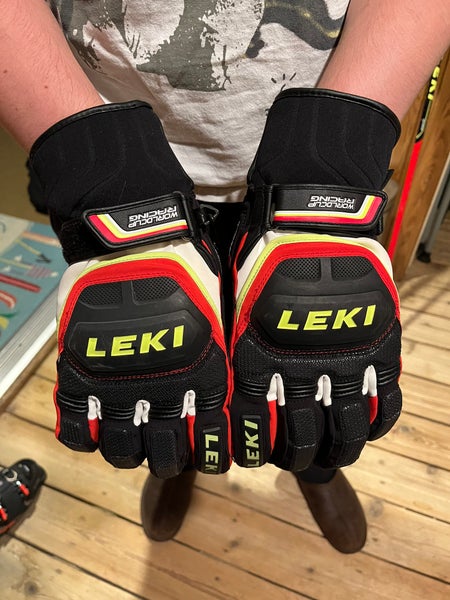 Used Leki World Cup Racing Gloves size 9.5, Excellent Condition