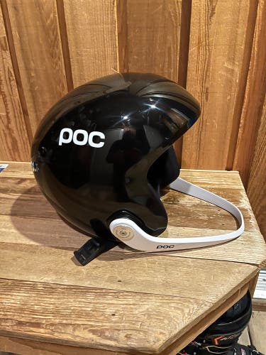 Barely Used POC SKULL DURA X Helmet, Size XL-XXL 59-62, Black w/Chin Guard