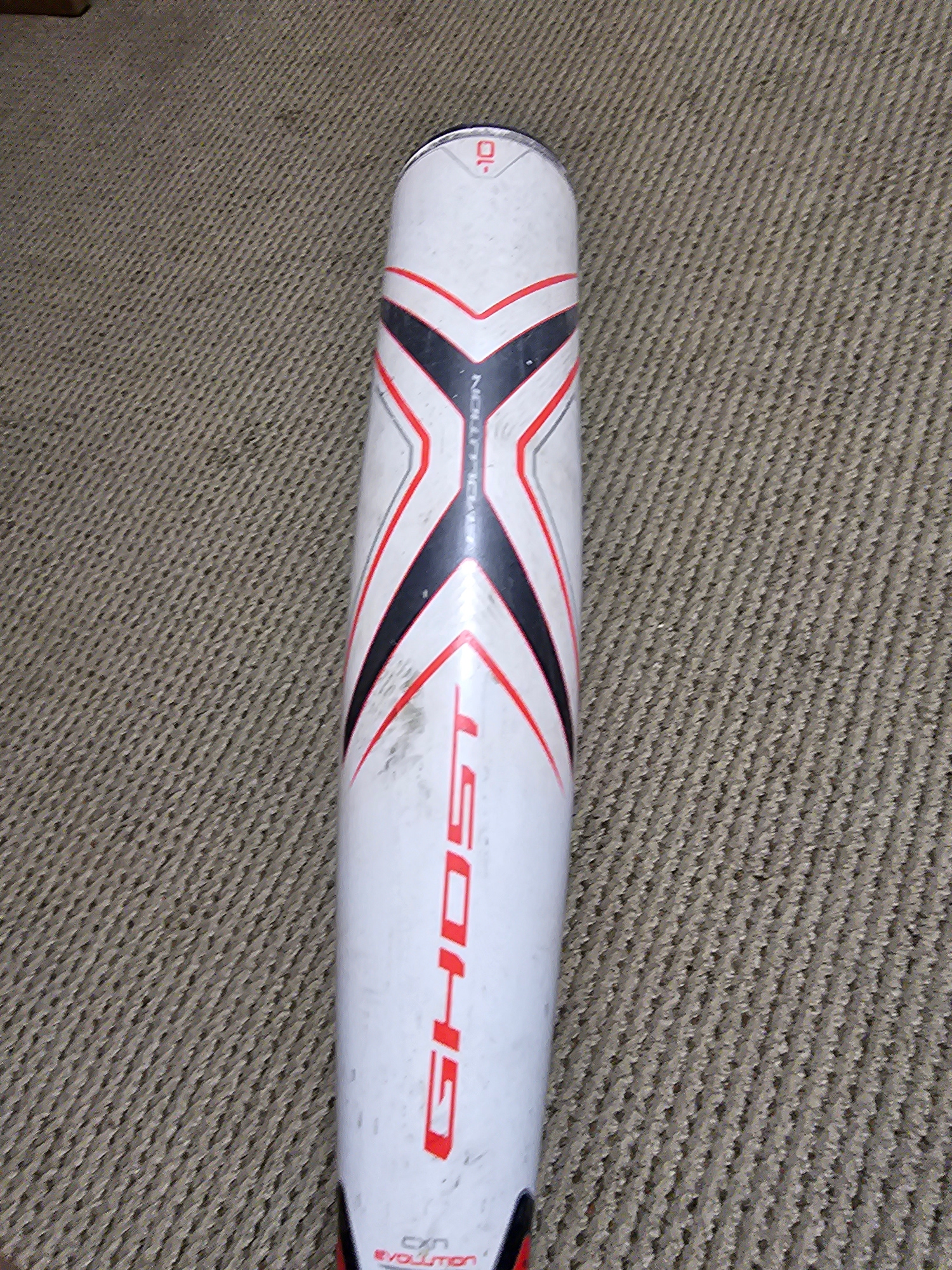 Used USSSA Certified 2019 Easton Composite Ghost X Evolution Bat (-10) 19 oz 29"