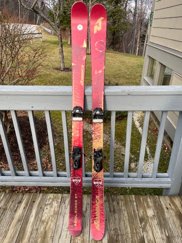 Used NORDICA Soul Rider Skis w/Bindings, 177 Length, 87 Waste