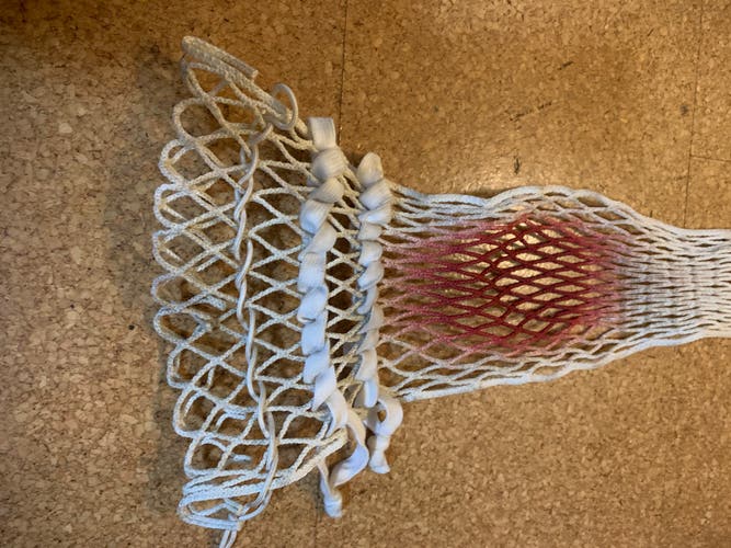 Used StringKing Grizzly 2X Goalie Lacrosse Mesh With Bullseye
