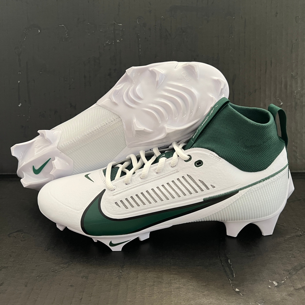 (Size 10) Nike Vapor Edge Pro 360 2 'White Green' Lacrosse/Football Cleats