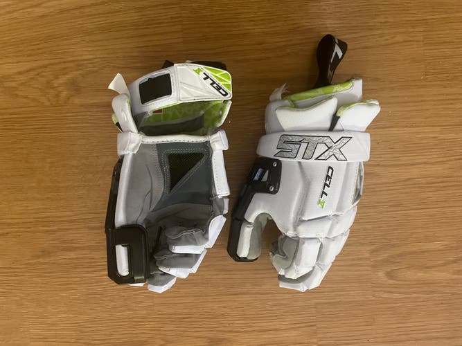 Slightly Used Goalie STX Medium Cell V Lacrosse Gloves