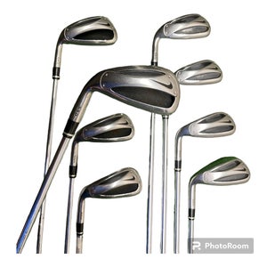 LH Nike Slingshot OSS Iron Set 4-PW + Approach Wedge R Flex Steel New Grips!