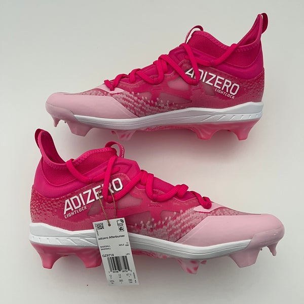 Pink Custom Baseball Cleats Adidas Pink Baseball Cleats Plastic