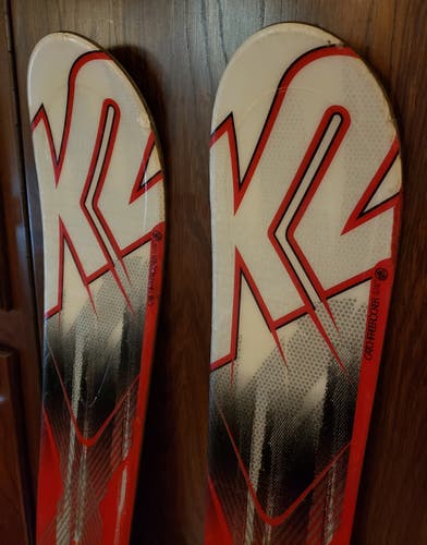 153cm K2 AMP Strike SKIS with SALOMON L10 (EASY TO ADJUST) BINDINGS *USED* CLEAN