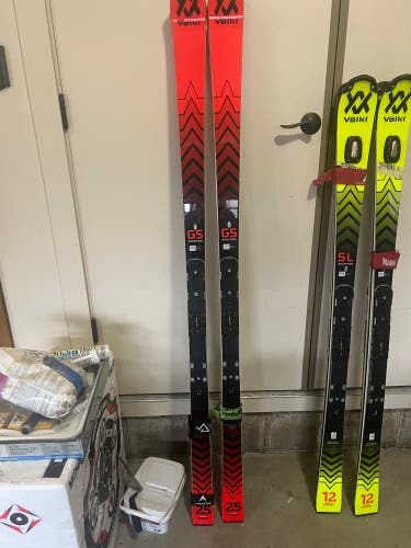 Used 2022 183 cm Without Bindings Racetiger GSR 27m with plate Skis