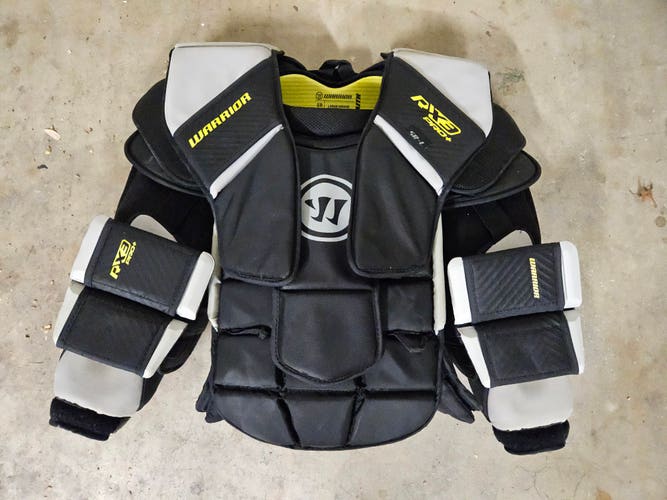 Used Large Warrior Ritual X3 Pro+ Goalie Chest Protector