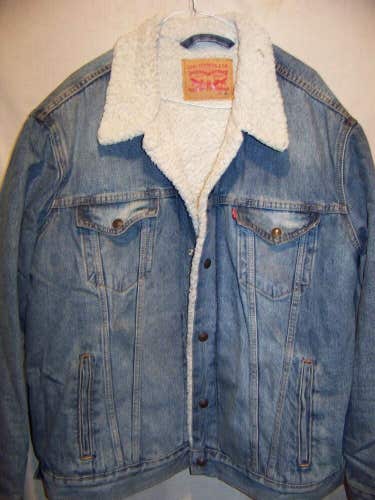 Levis Fleece Lined Denim Ranch Jacket, Men's XLarge