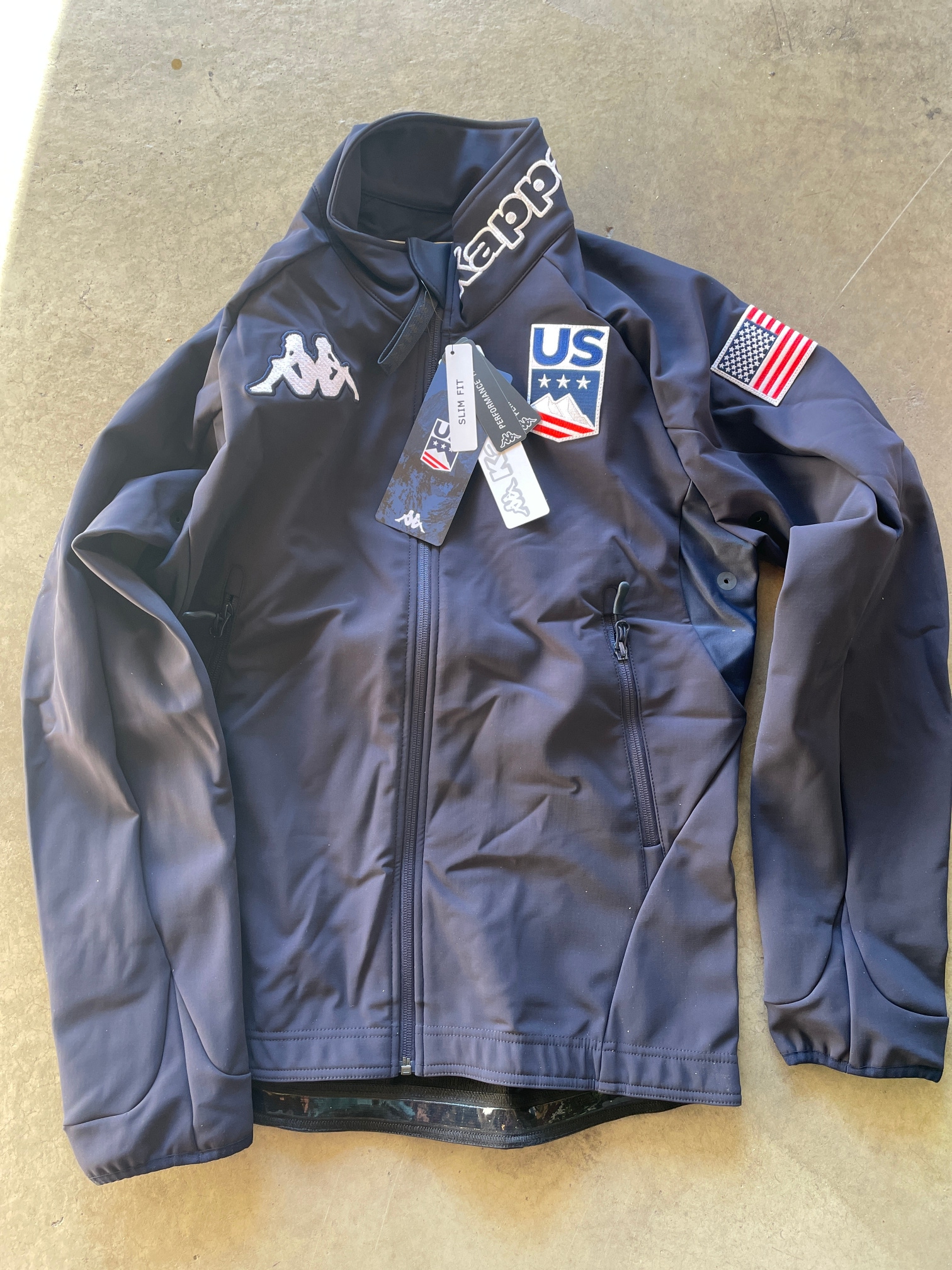 New Kappa US Ski Team Soft Shell Jacket L
