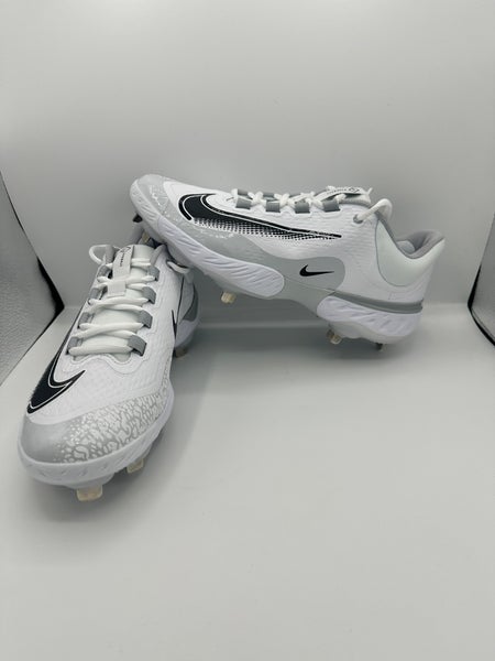 Nike Alpha Huarache Elite 4 Low FD2745-100 Metal Baseball Cleats Men's Size 8.5