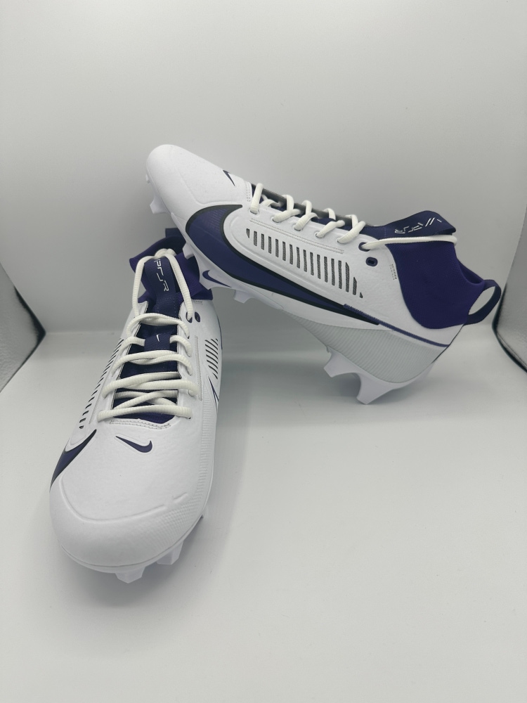 Nike Vapor Edge Pro 360 2 TB White Purple Cleats Men's Size 10 FJ1581-150