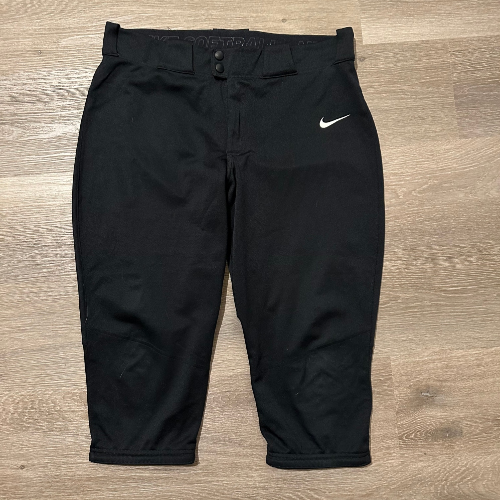 Black Used Large Nike Game Pants