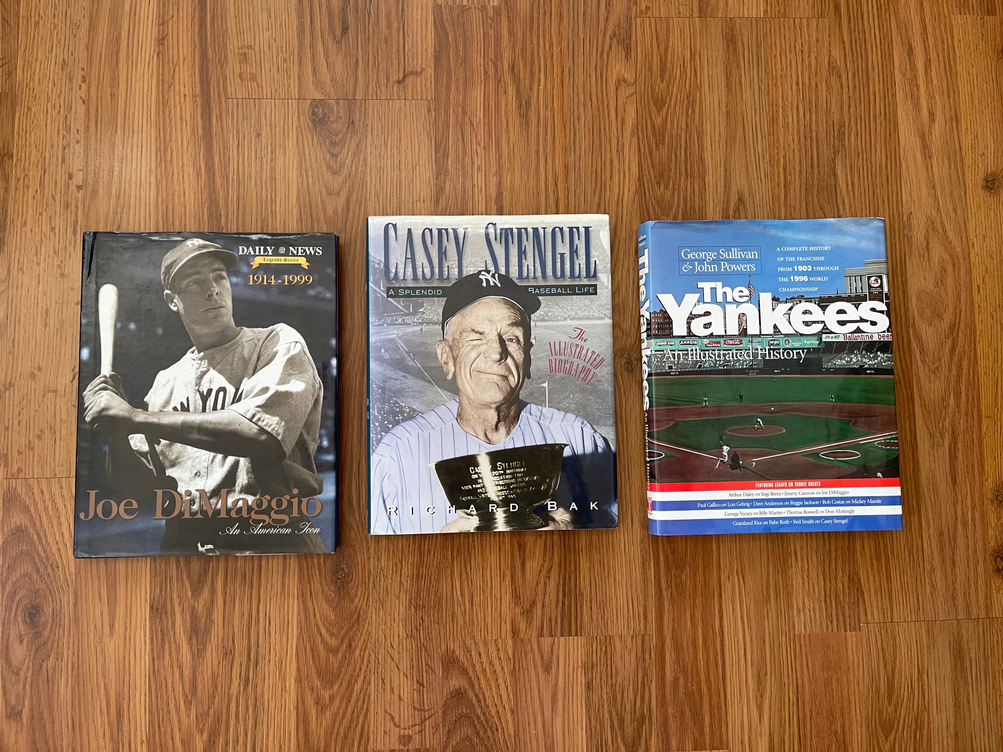 New York Yankees MLB BASEBALL SUPER FAN Dimaggio Stengel Historical Book Lot!