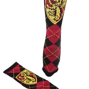 1 Pair - Harry Potter Adult Crew Socks Size 6-12 - Gryffindor Lion Logo 2017