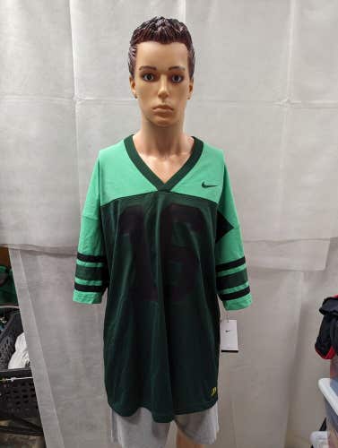 Nike Dri-Fit Men’s Green Plain Football Jersey Size 2XL DV7364-341