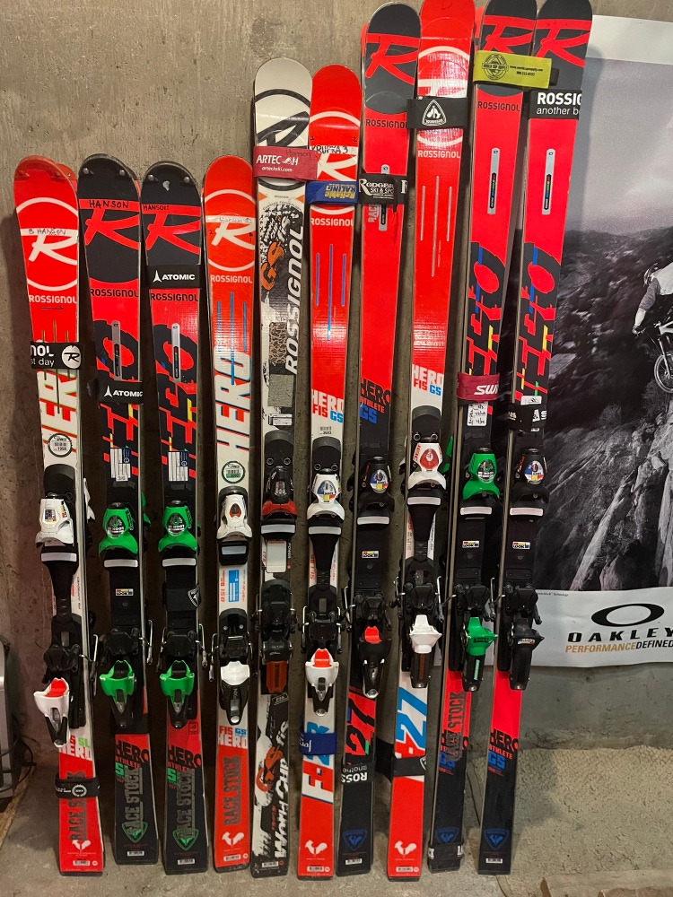 Used Rossignol Racing Skis With Bindings Skis