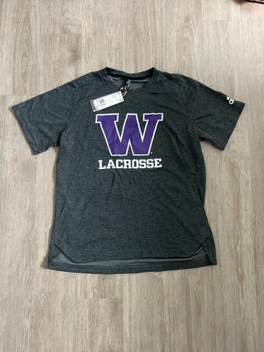 University of Washington Men's Lacrosse Adidas Team-Issued Shooter Shirt - Men's Large (Brand New)