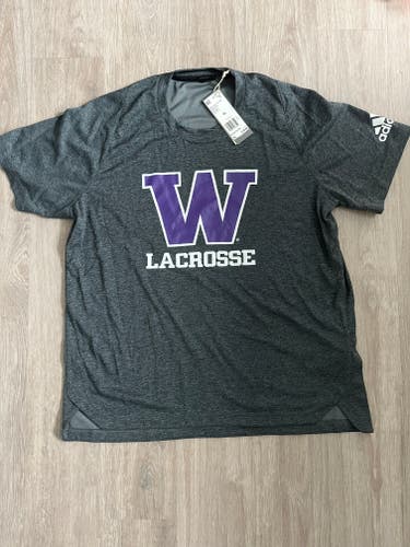 University of Washington Men's Lacrosse Adidas Team-Issued Shooter Shirt - Men's XL (Brand New)