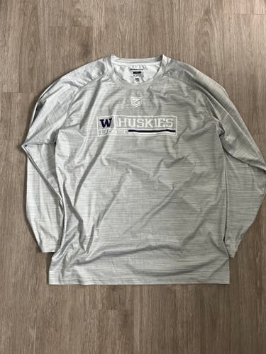 University of Washington Men's Lacrosse Team Issued LS Shooting Shirt - Men's Large (Brand New)