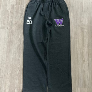 University of Washington Men's Lacrosse Team-Issued #20 Sweatpants - Men's Large (New)