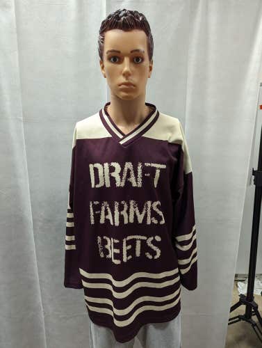 The Draft Tournament Draft Farm Beets Game Used Hockey Jersey XL
