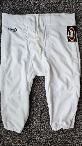 New Adult Men's Bike football Game Pants White Large 36-38