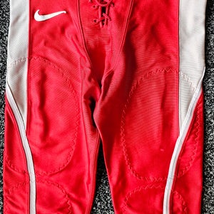 High-school Adult Large Red Nike football pants Vintage USA Union Labor Made