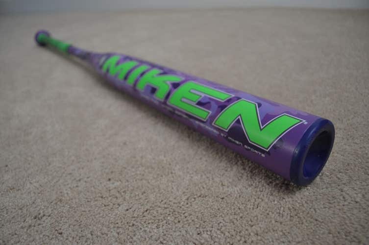 34/27 Miken Maniac DIC19M Purple Camo Slowpitch 100% Alloy Softball Bat