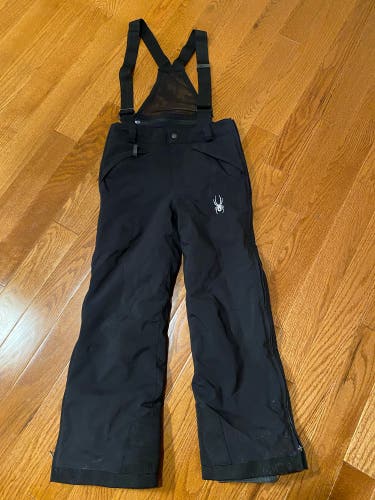 Black Used Kids Unisex Spyder Pants