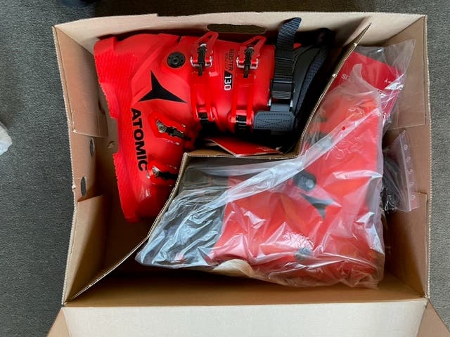 Men's New Atomic Racing Redster STI 130 Ski Boots Stiff Flex