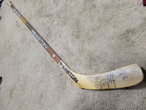 BRIAN LEETCH 99'00 Signed New York Rangers NHL Game Used Hockey Stick COA