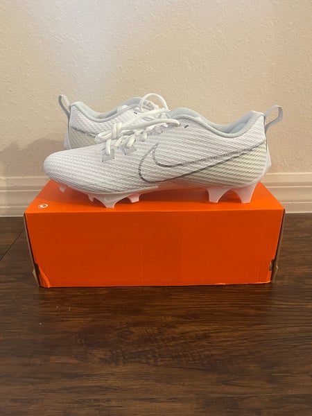 Nike Vapor Edge Speed 360 2 White/Silver Football Cleats Size 13 DA5455-100
