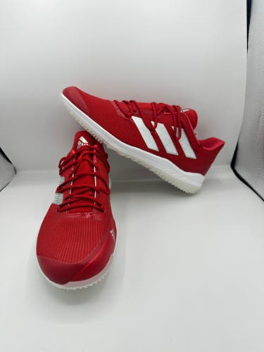 Adidas Mens Size 11.5 Baseball Turf Shoes Adizero Afterburner 8 FZ4230 Red