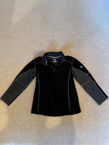 KUHL Black Used Kids Unisex Large 1/4 zip Jacket