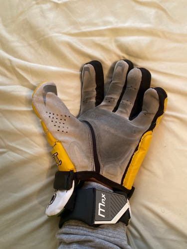 UMBC White Lacrosse gloves
