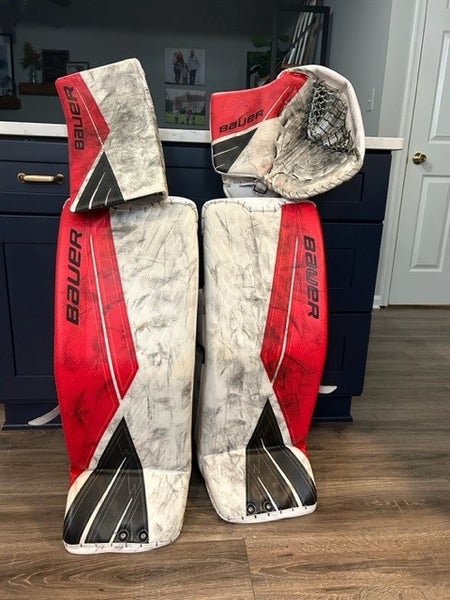 Used 33" Bauer Regular Ultrasonic Goalie Full Set