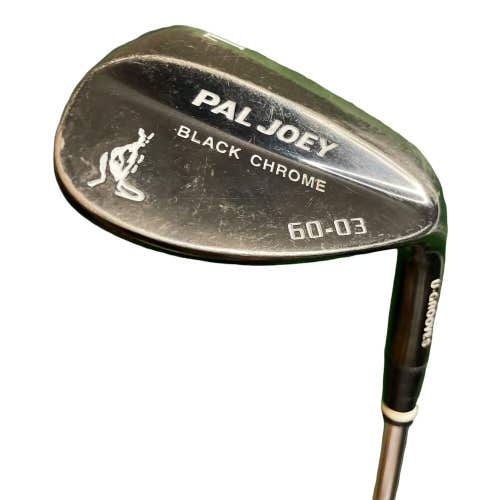 Pal Joey Black Chrome 60-03 60* Lob Wedge Steel Shaft Wedge Flex RH 35.5”L