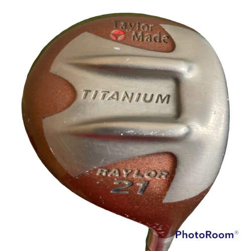 TaylorMade Titanium Raylor 21* Wood Bubble Graphite Shaft Stiff Flex RH 42”L