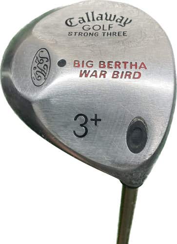 Callaway Big Bertha War Bird Strong Three 3 + Wood R Flex Graphite Shaft RH 43”L